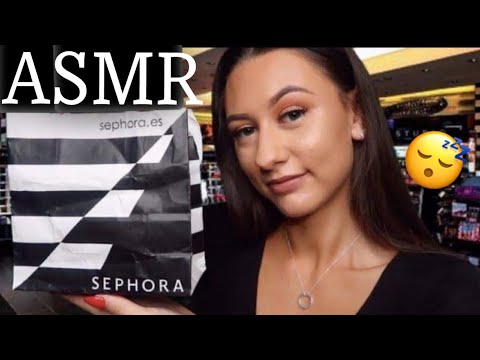 [ASMR] Sephora Assistant Roleplay (Tapping, Whispering & Crinkling)