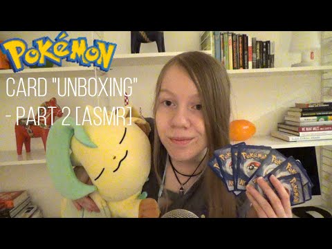 [ASMR] Pokémon TCG Card "Unboxing" PART 2 (Whispering, Show-and-Tell, Scratching, Fabric & More!)