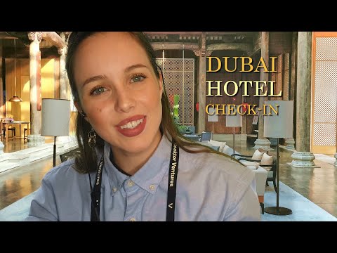 ASMR Dubai Luxury Hotel Check In Roleplay | Typing & Soft Spoken