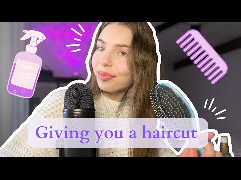 ASMR - Giving you a haircut 💇‍♀️ 🎀