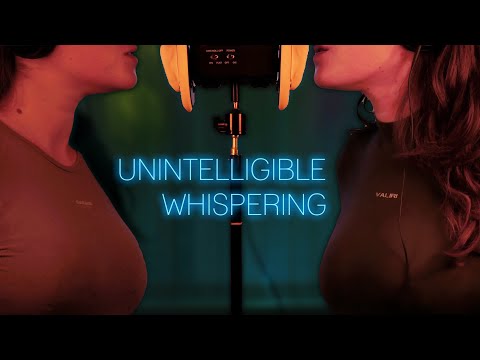 ASMR UNINTELLIGIBLE WHISPER OF TWINS * ONE HOUR * 100% TINGLES AND RELAXATION