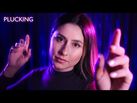 ASMR PLUCKING and pulling negative energy ✨1 hour of hand movements with mouth sounds. ASMR sleep