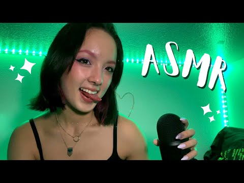 ASMR mic scratching, mic tapping + spit painting, FAST aggressive ASMR