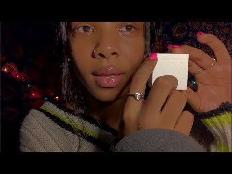 ASMR personal attention to objects + close up whisper (pre-recorded)