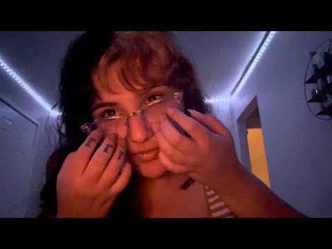 Asmr No Talking!! 💌 (Fabric scratching, glasses & collarbone tapping, hand & mouth sounds)