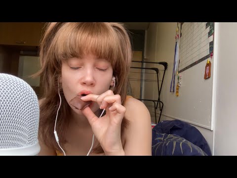 ASMR Trying Canadian Candy (eating sounds & tapping)