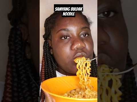 samyang buldak spicy noodles is the worst never eating it again #noodles #shorts #viral #mukbang