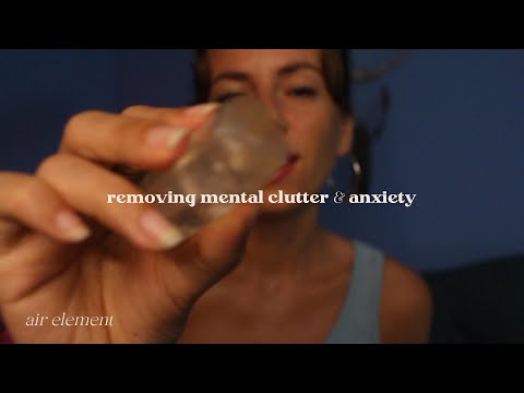 ASMR REIKI cord cutting + removing mental clutter & negative energy | air element | mental clarity
