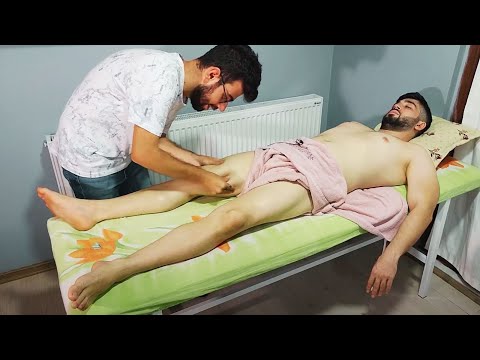 LEGENDARY MASSAGE ON ASMR STRETCHER THAT WILL RELAX AND LET YOU FALL A SLEEP-Chest,leg,abdomen,arm