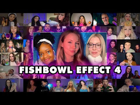 ASMR~Fishbowl Effect Inaudible Mouth Sounds With Friends Pt. 4 🐠🥣✨