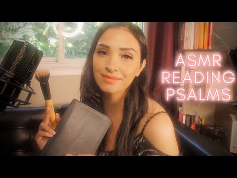 ASMR Reading Psalms + Mic Brushing | ASMR Christian Bible Reading