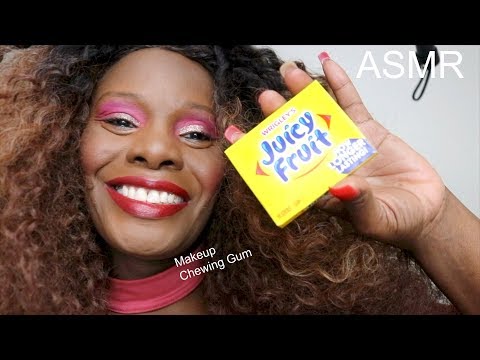 Makeup Chewing Gum ASMR Eating Sounds (Summer Look)