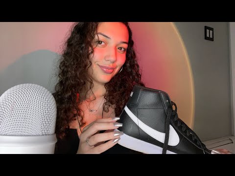 ASMR Black Themed Triggers 🖤fast and aggressive mic pumping & swirling, sneaker tapping, ect ♣️