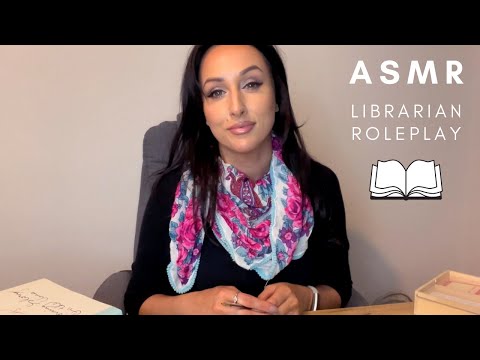 ASMR 📖 Librarian Roleplay 📚 Books, Page Flipping, Typing ⌨️ Soft Spoken