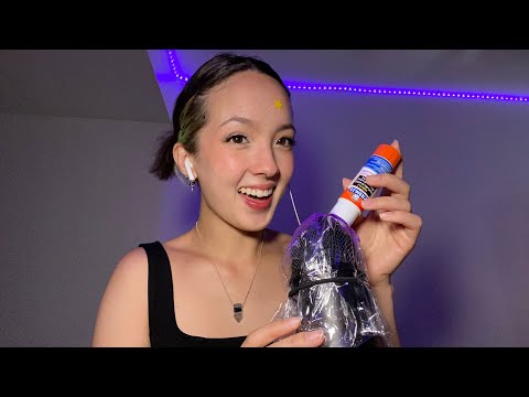 ASMR | TRYING TRIGGERS I’VE NEVER DONE (glue stick triggers, Saran Wrap, sticky fingers)