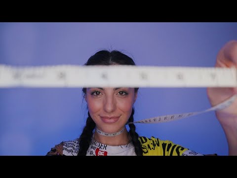 ASMR Face Measuring | Close Up Personal Attention