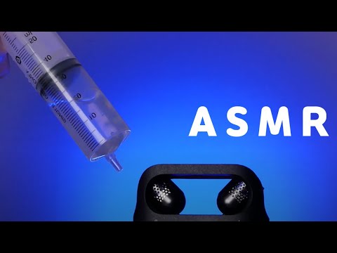 ASMR 1hour 💦Water Sounds with Syringe for Sleep 💦 귓가를 간지르는 주사기소리! 틀어놓고 잠들어버리는 물주사기 물소리