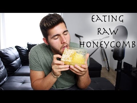 ASMR Eating Raw Honeycomb - Intense Sticky Mouth Sounds - Satisfying