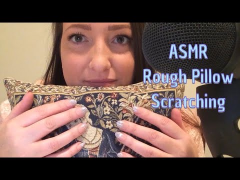 ASMR Rough Pillow Scratching And Fast Tapping( No Talking After Intro)
