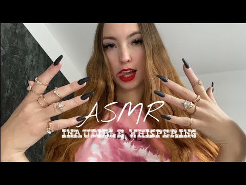 ASMR | INAUDIBLE WHISPERING with RING SOUNDS and TONGUE SWIRLS💤