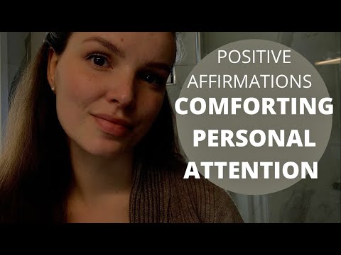 ASMR Comforting personal attention for anxiety relief | Face touching | Positive affirmations asmr