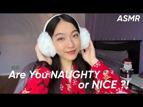 ASMR Are You Naughty or Nice? 😈😇 Creating a List Based off Your Names