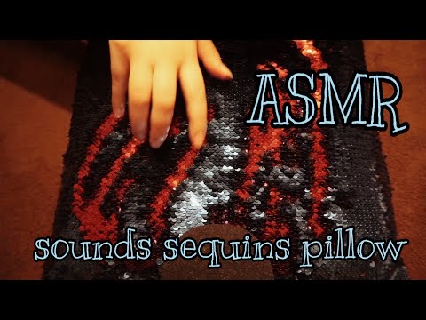 ASMR zvuky polštáře s flitry // ASMR cz sequins pillow sounds