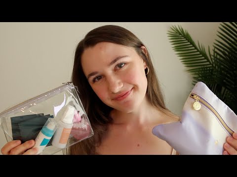 ASMR - What's In My Skincare and Makeup Bags