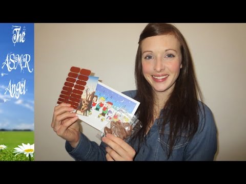 ASMR Reading cards from viewers and eating chocolate from the USA