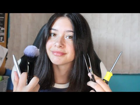 ASMR Face Exam and Sharp or Dull Test