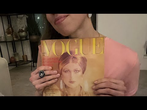 ASMR Vogue Page Turning Visible Finger Licking Medium to Fast varieties 3/serie