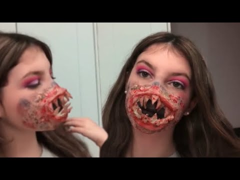 Glam monster mouth SFX makeup