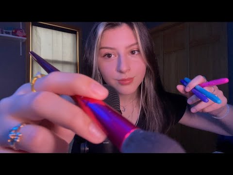 ASMR ON YOUR FACE (brushing & drawing on you, plucking your bad energy, personal attention)⚡️