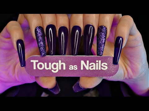 ASMR Scratching & Tapping on PURPLE Items 💜 | Colour Themed | Long Nails | No Talking