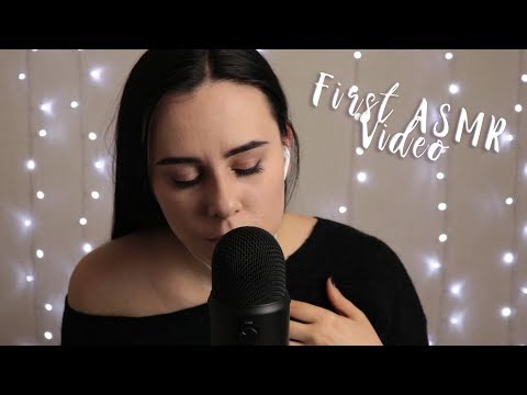 My first ASMR video (tapping,crinkling,whispering,mouth sounds)