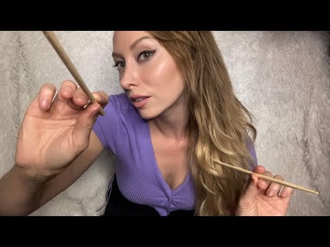 ASMR TINGLY Face Tracing with Whispers