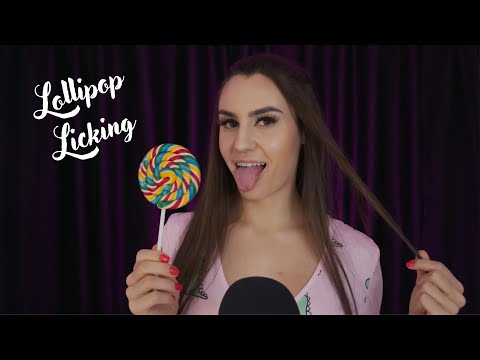 ASMR Lollipop Licking 🍭 Wet Mouth Sounds (no talking)