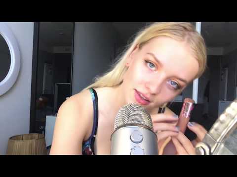 My sad little ASMR video (doing my makeup, depression)