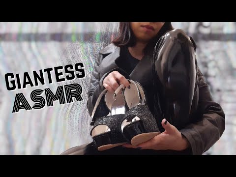 ASMR: Giantess POV 👠 (Vinyl Leggings Scratching, Shoe Sounds, Walking) [No Talking]