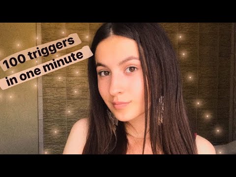 Asmr 100 triggers in one minute/One minute Asmr /асмр 100 триггеров за минуту