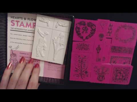 ASMR ~ Unboxing Stamp Set / Show & Tell + Stamping (Soft Spoken)