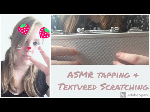 ASMR Tapping & Textured Scratching ~ Exploring the sounds of my makeup case