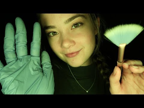 ASMR TOUCH THERAPY ROLEPLAY! Face Touching, Brushing, Gloves, Whispering