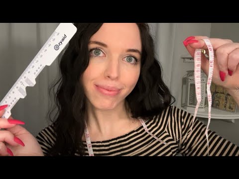 ASMR Measuring You! 👽 Personal Attention Roleplay, Close-up Face triggers