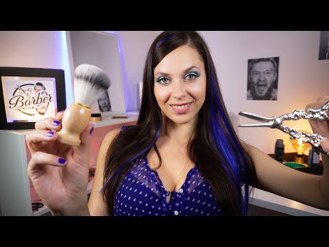 ASMR Barber Roleplay Haircut and Shave