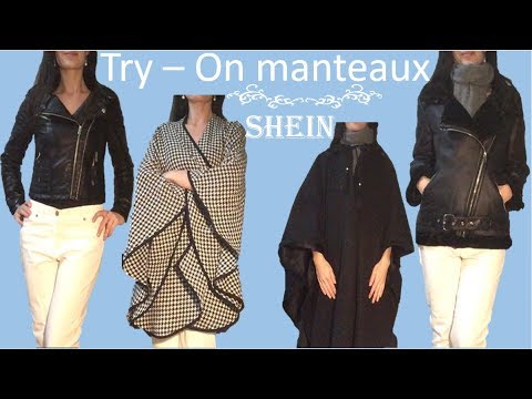 {ASMR} Unboxing try-on manteaux Shein * 15% code promo