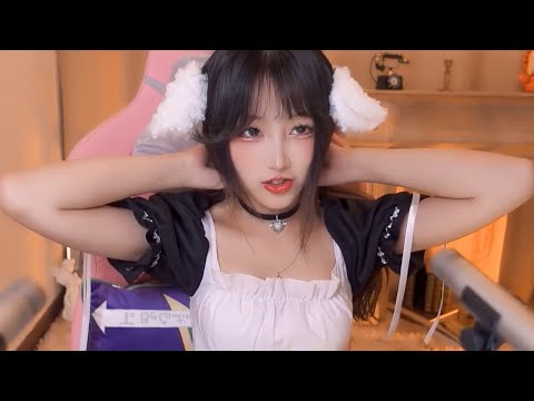 ASMR Mouth & hand sounds/personal attention 💕 Neko Maid! Cosplay~