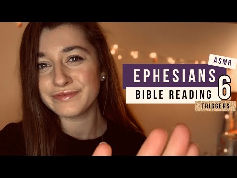 EPHESIANS 6 BIBLE READING | the armour of God & prayer, Christian ASMR