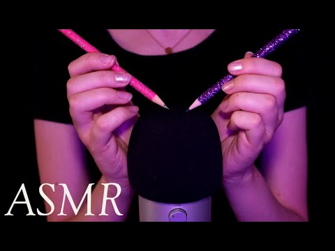 ASMR Ear Tingling Mic Scratching & Writing with Sharp Pencils (No Talking)