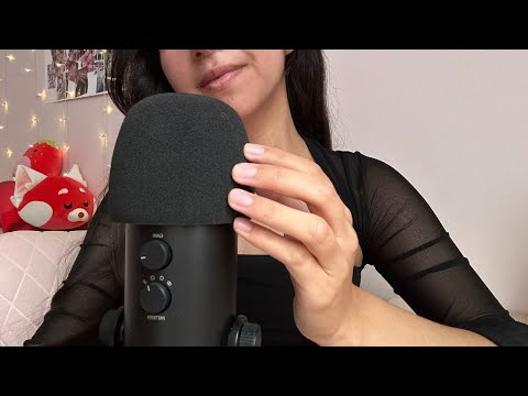 ASMR INTENSE FOAM MIC SCRATCHING AND MOUTH SOUNDS 😴 (ASMR FOR STUDYING, SLEEP, & RELAXATION)